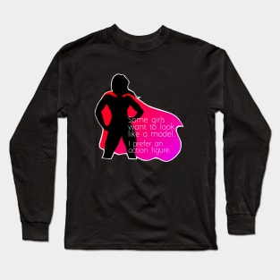 Action Figure Girl Long Sleeve T-Shirt